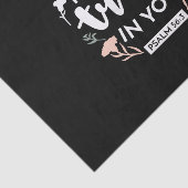 闇のフローラクリスチャン・アート – Psalm 56:3 薄葉紙 (詳細)