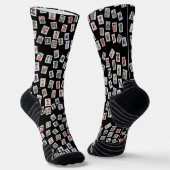 闇の上の麻雀タイル(シンボル) ソックス (傾斜あり)