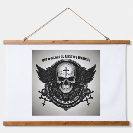 「闇の中でささやく」 吊り下げ型タペストリー (正面)