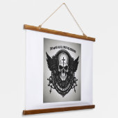 「闇の中でささやく」 吊り下げ型タペストリー (傾斜あり)