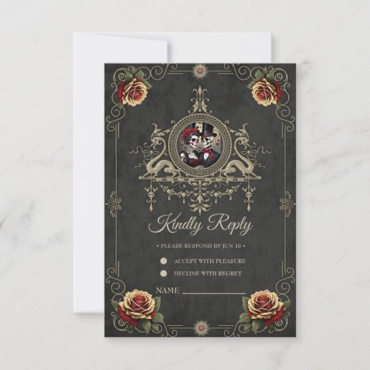 闇の中での永遠の愛。 出欠カード (正面)