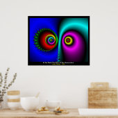 闇の中で，メサライズされた目 ポスター (キッチン)