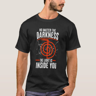 闇の中に光が入ってても礼 Tシャツ