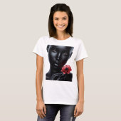 闇の中のエテリア美しい Tシャツ (正面フル)