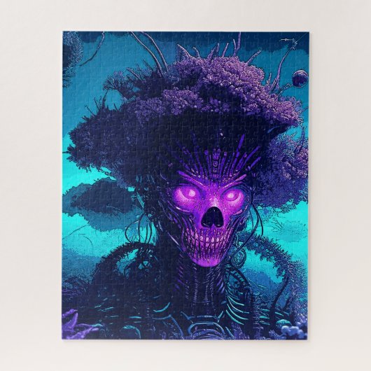 闇の中のサイバーツリーの怪物 ジグソーパズル (縦)