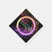 闇の中のネオンパーティー | 子供の誕生日星 スタンダードカクテルナプキン (角)