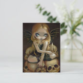 「闇の中のロウソク」のはがき ポストカード (スタンド正面)