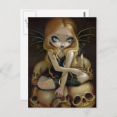 「闇の中のロウソク」のはがき ポストカード (正面/裏面)