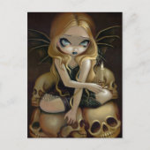 「闇の中のロウソク」のはがき ポストカード (正面)