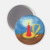 闇の中のロウソク マグネット (正面/裏面)