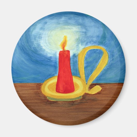 闇の中のロウソク マグネット (正面)