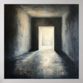 闇の中の信仰の光感動的引用文 ポスター (正面)