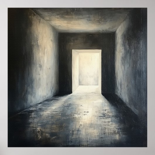 闇の中の信仰の光感動的引用文 ポスター (正面)