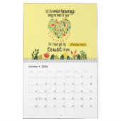 闇の中の光キリスト教の聖書第2022節 カレンダー (1月 2026)