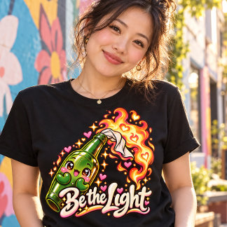 闇の中の光 ダークユーモア モロトフカクテル Tシャツ