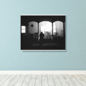 闇の中の光(ホーム来) キャンバスプリント (インサイチュ (ウッドフロア))