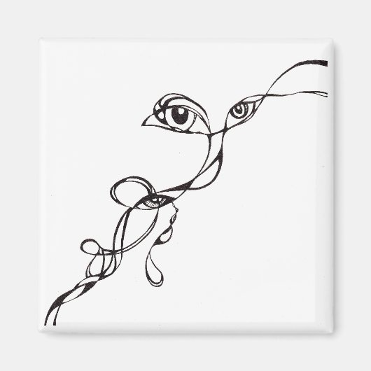 闇の中の目 マグネット (正面)