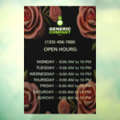 闇の企業ブランド カスタム勤務時間 ウィンドウサイン (シート3)