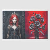 闇の女王 – デコページ –  薄葉紙 (正面)