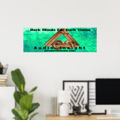 "闇の時代の闇の思想" 90cm×30cm ポスター (ホームオフィス)