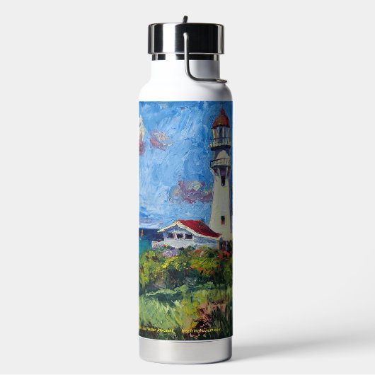 闇の水びんから光を照らす ウォーターボトル (左面)