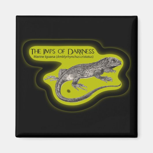 闇の淵（暗闇の中） マグネット (正面)