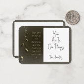 闇の足跡に信仰の光が輝く ノートカード (正面/裏面インサイチュ)