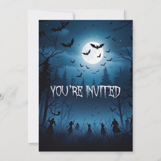 闇の軍ハロウィーン 招待状 (正面)