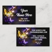 闇の輝く蝶 名刺 (正面/裏面)