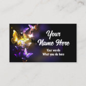 闇の輝く蝶 名刺 (正面)