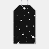 闇の銀河系宇宙クラフト離陸ありがとう ギフトタグ (裏面)