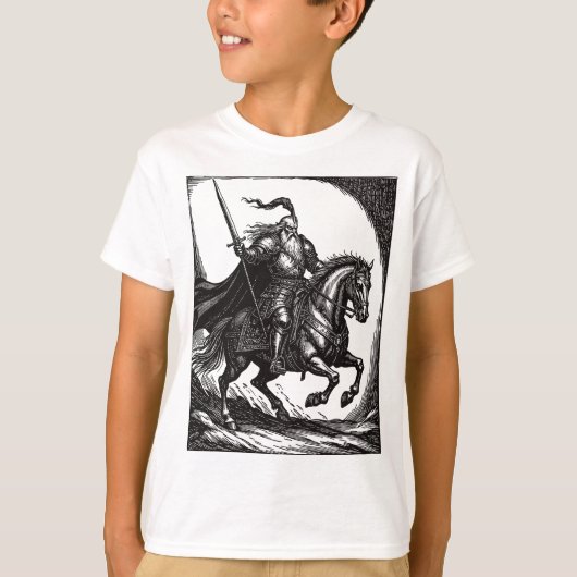 闇の髭、力の刃 フルカス Tシャツ (正面)