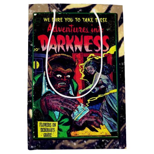 闇への冒険#9、金ゴールド時代のホラーカバー ミディアムペーパーバッグ (正面)