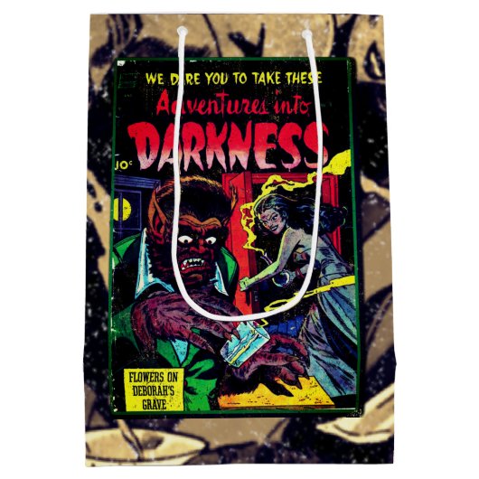 闇への冒険#9、金ゴールド時代のホラーカバー ミディアムペーパーバッグ (裏面)