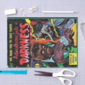 闇への冒険#9、金ゴールド時代のホラーカバー 薄葉紙 (クラフト)