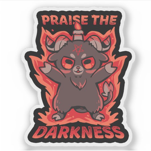 闇を賛美する シール (正面)