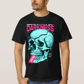 闇スカルグラフィックTシャツ Tシャツ