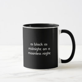 闇夜Coffeemugの真夜中黒い マグカップ