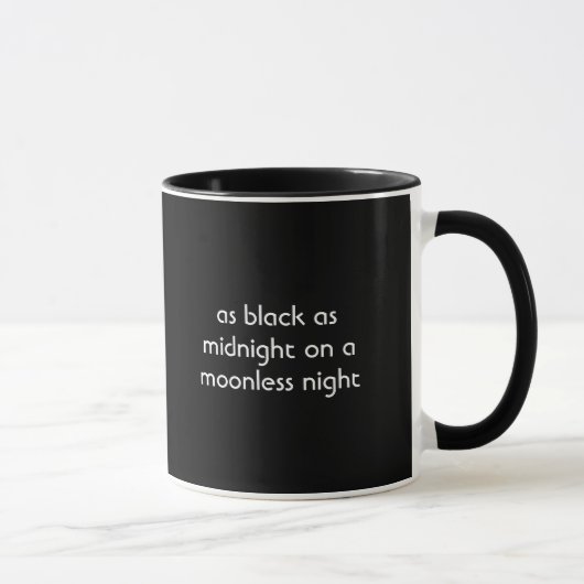 闇夜Coffeemugの真夜中黒い マグカップ (右)