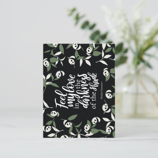 闇感じの闇の中の私の愛 ポストカード (スタンド正面)