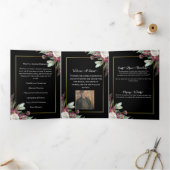 闇開花起工式プログラム 三つ折り招待状 (内部)