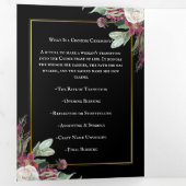 闇開花起工式プログラム 三つ折り招待状 (内部最初)