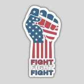 闘い愛国的拳ビニール シール