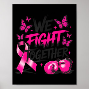 闘う私たち 格闘用グローブ 乳がん啓発活動 ポスター