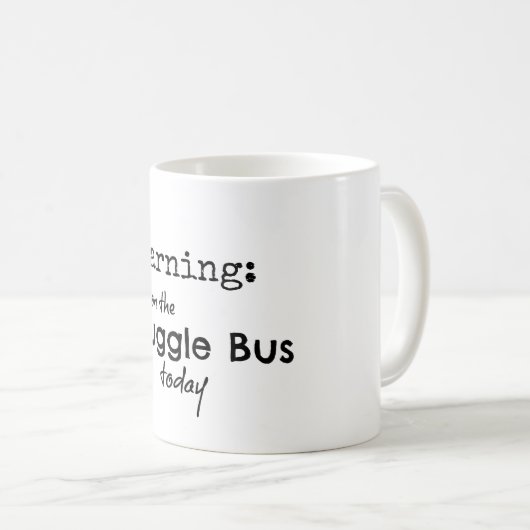 闘争おもしろいバス引用文 コーヒーマグカップ (正面右)