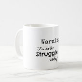 闘争おもしろいバス引用文 コーヒーマグカップ (正面左)