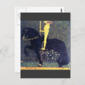 闘争の人生(黄金騎士) -クリムト ポストカード (正面/裏面)