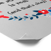 闘争は実在フローラプリントの装飾 ポスター (角)