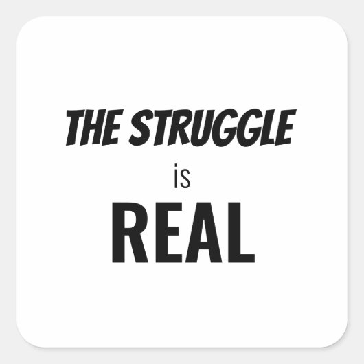 闘争は実在劇劇おもしろい化である スクエアシール (正面)