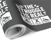 闘争は実在Tおもしろいレックストレーニング ラッピングペーパー (ロールコーナー)